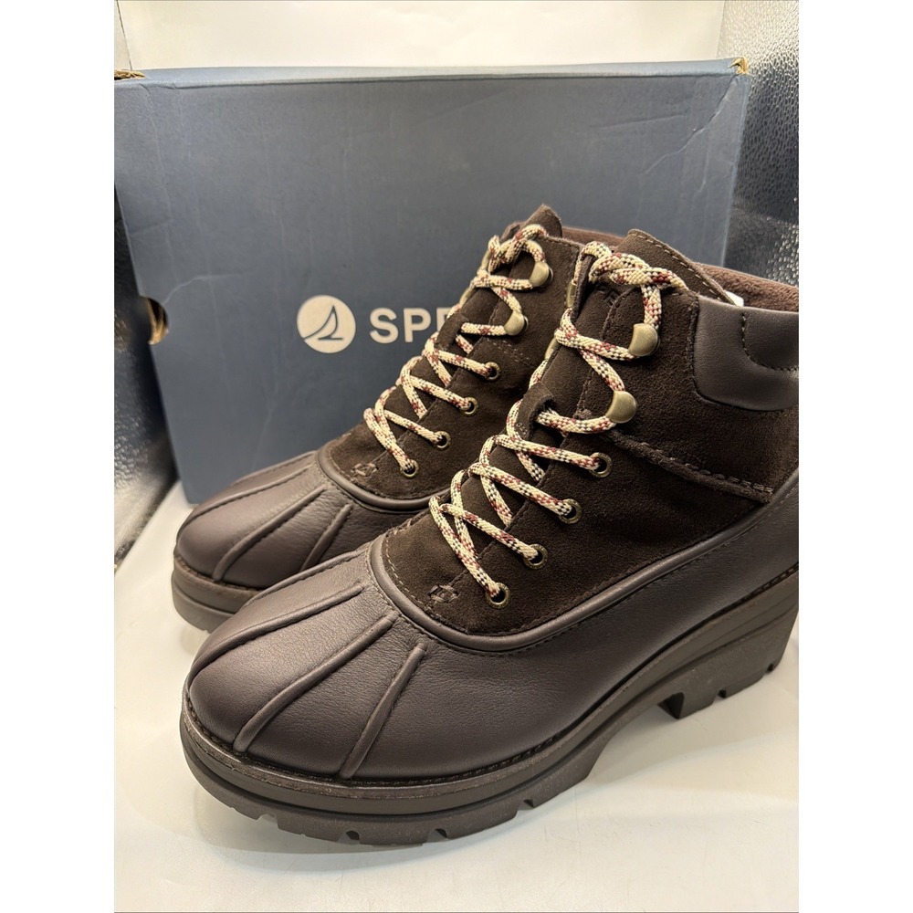 Sperry Women's Rocky Hiker Waterproof Brown Boots Us Size 11. NIB